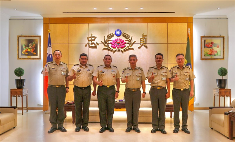 指揮官接待瓜地馬拉駐臺武官 深化友盟軍事合作